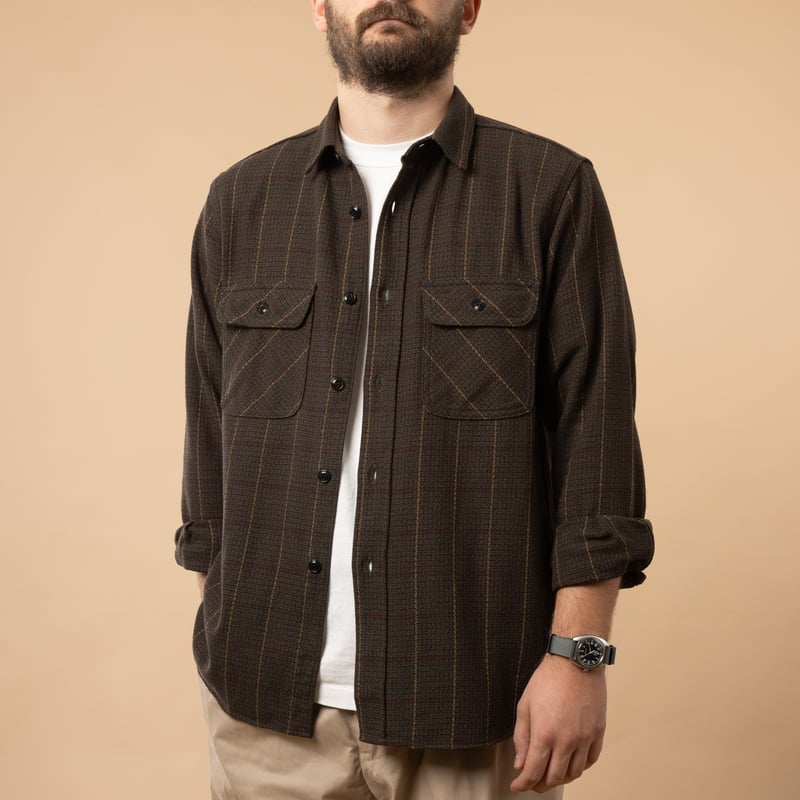 F3504 Nel Work Shirt Olive