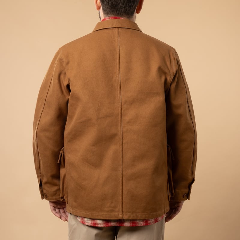flâneurs-FOB-FACTORY-F2448-Heavy-Cotton-Twill-Hunting-Jacket-khaki-de-dos