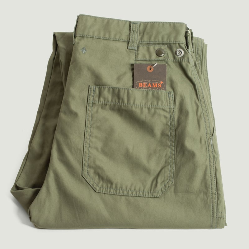 Vignette-flâneurs-BEAMS-PLUS-pantalon-1-Pleat-Baker-80-3-Back-Satin-Sage