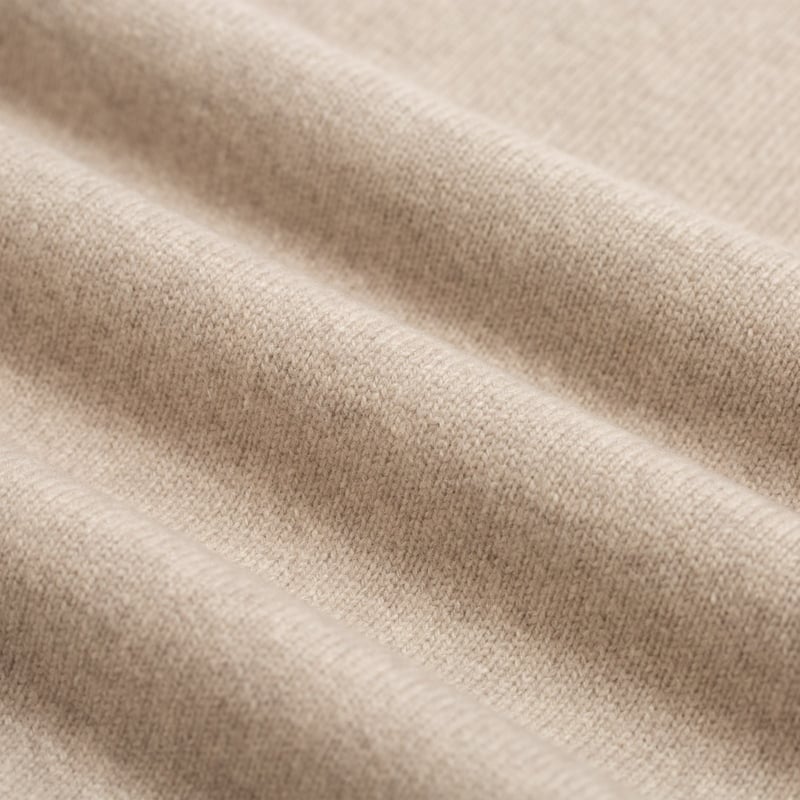 wool flâneurs-Mooncastle-Pull-japonais-Laine-et-Cachemire-Col-Rond Beige-Gray (3)