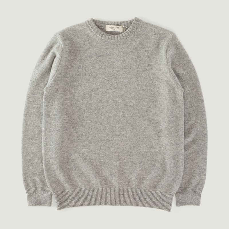 Thumbnail_Flâneurs-Mooncastle-Japanese-Sweater-Wool-and-Cashmere-Crew-Neck_light-gray