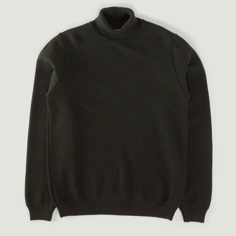 Vignette featuring strollers - Turtleneck sweater - NITTO KNITWEAR - Youri khaki