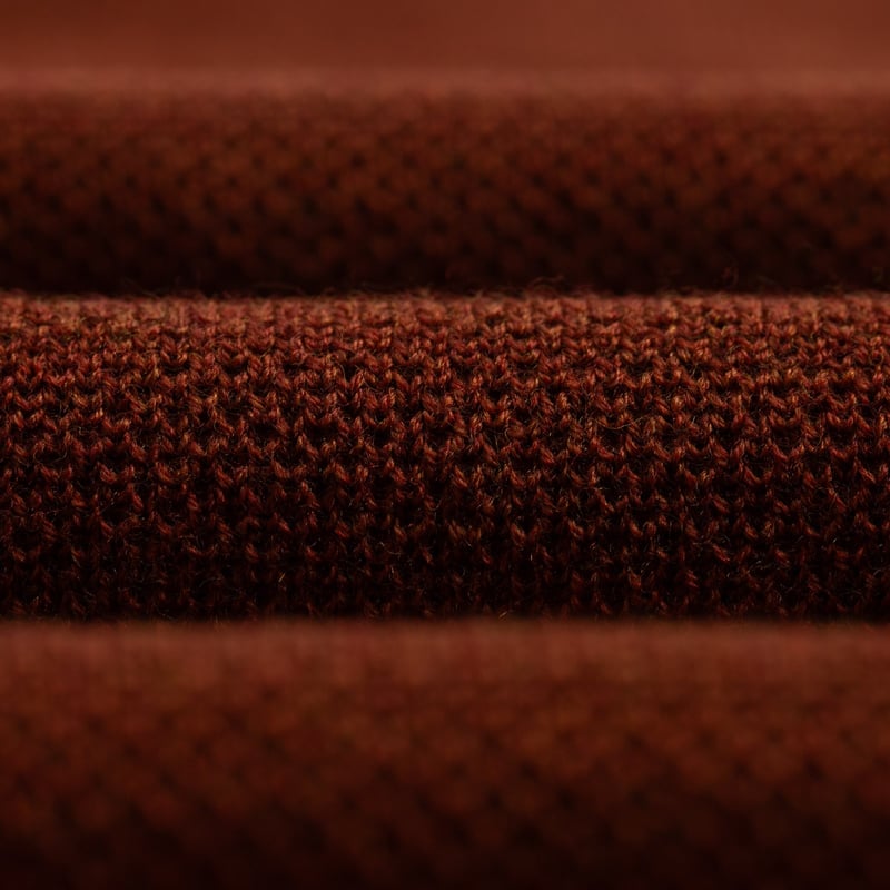 Closeup Flâneurs-Pullover - NITTO KNITWEAR Youri in Brick Color