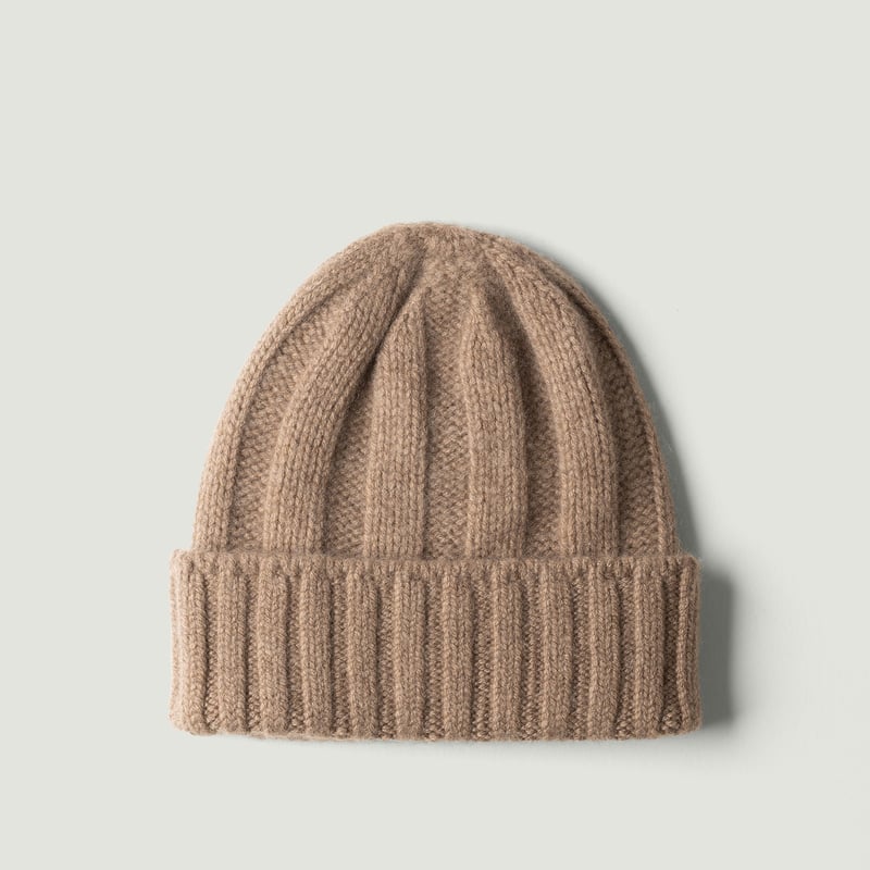 Vignette_BEAMS PLUS - Cashmere Rib Watch Cap camel