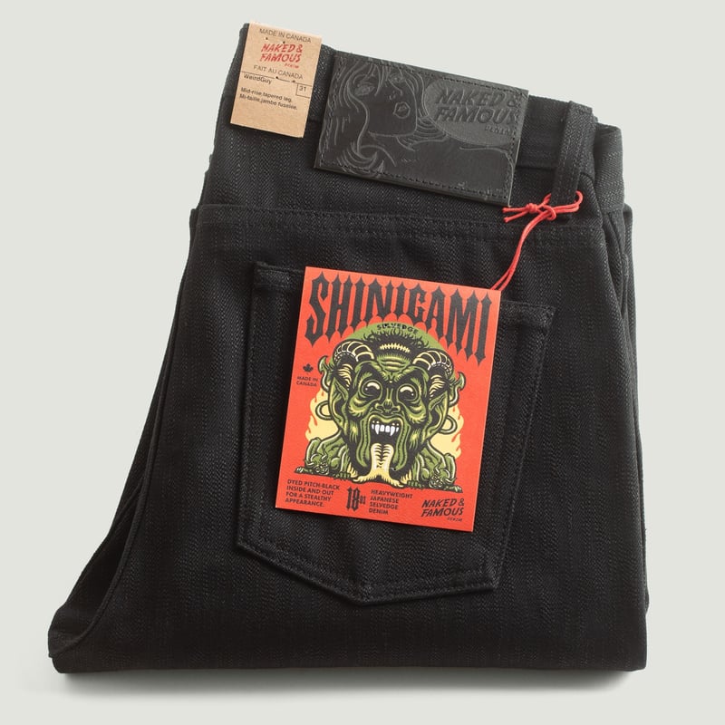 Naked & Famous Denim WeirdGuy Shinigami Selvedge Tags