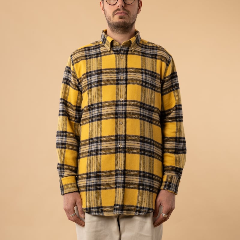 Chemise en flannel_PORTUGUESE FLANNEL - Faru Shirt couleur Yellow_de face