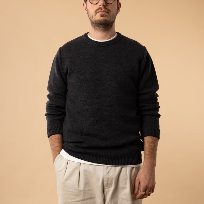 Anthracite Youri Round Neck Sweater