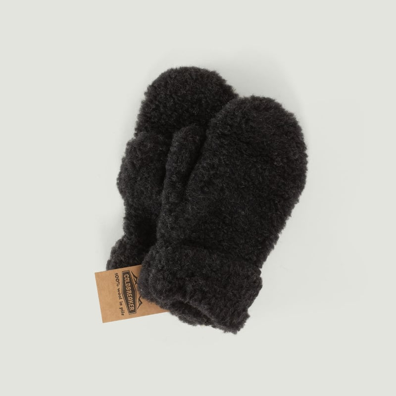 Coldbreaker Simple Mittens Deep Black Wool Mittens