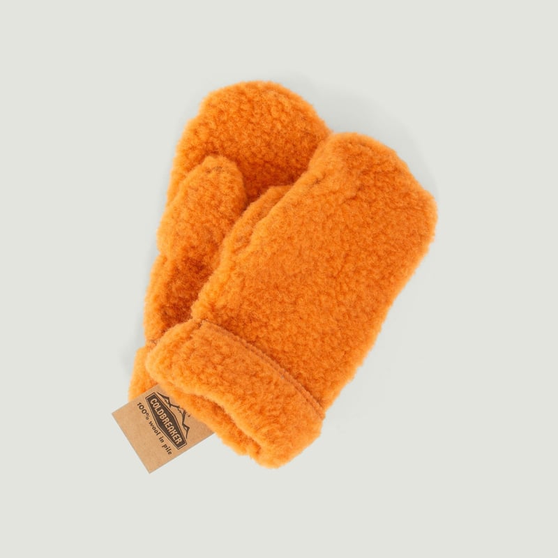 Coldbreaker Simple Mittens in Mandarin Wool - Vignette for Strollers