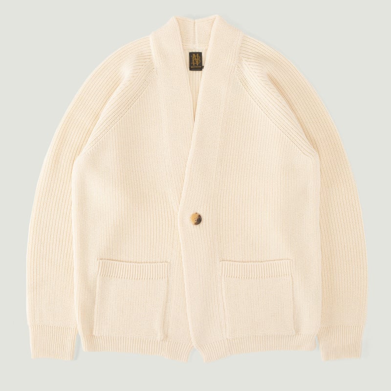 Vignettes-flâneurs-pull-BATONER-Signature-1-Button-Cardigan-Ivory