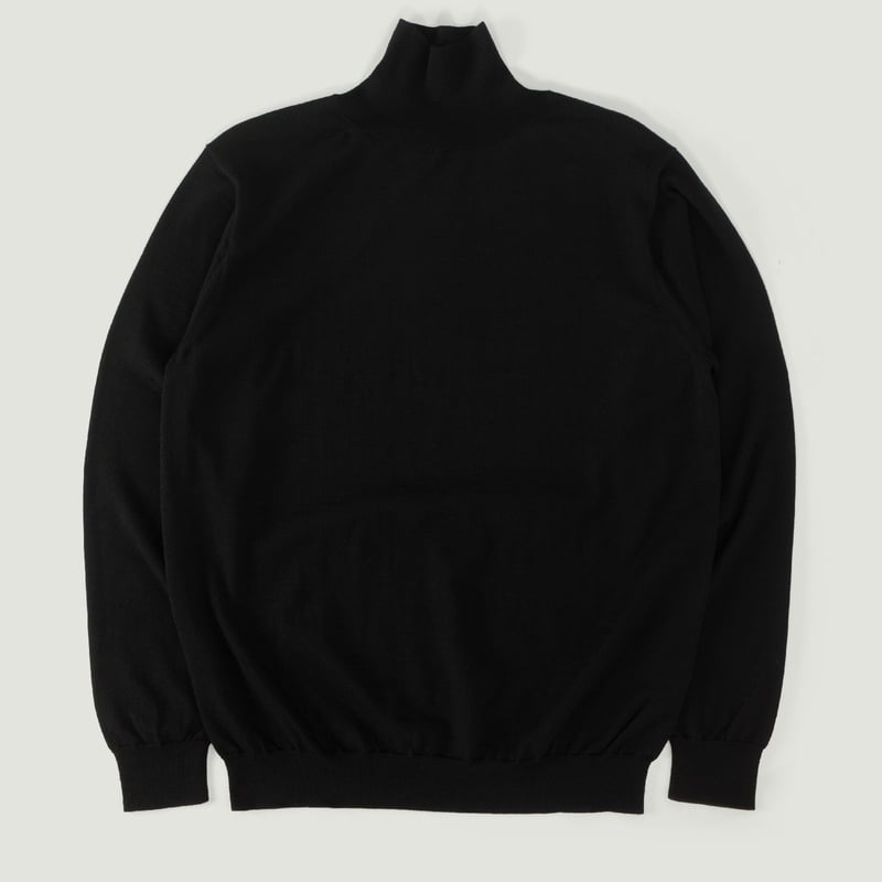 Batoner Essential High Gauge Turtleneck in Black