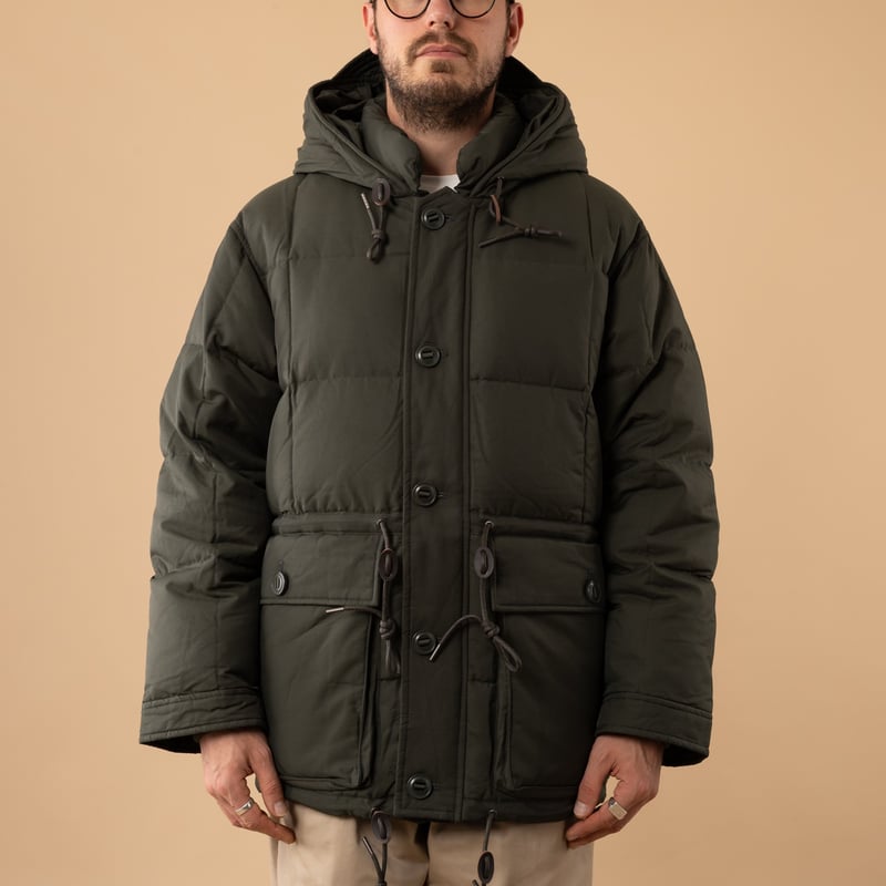 Frizmworks Karakoram Down Parka Dark Green with Zipper Closed