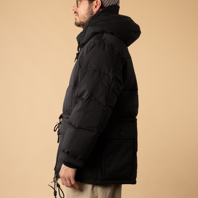 FRIZMWORKS Karakoram Down Parka Black worn from the side