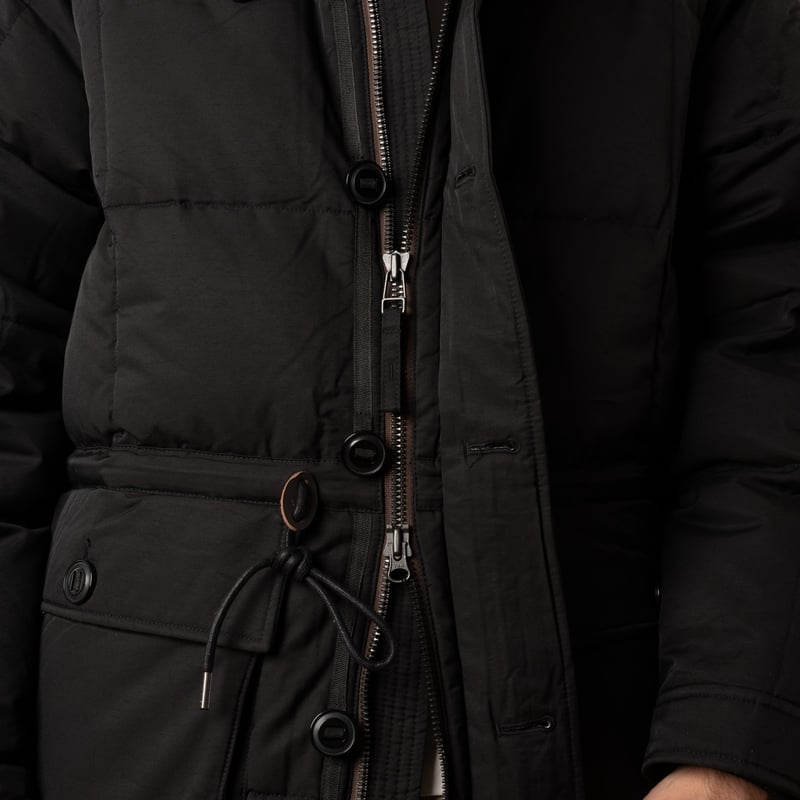 images flâneurs FRIZMWORKS  Karakoram Down Parka Black double zip