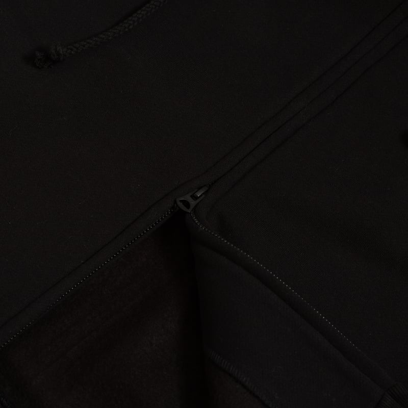 Vignettes-flâneurs-sweat-zippé-Jackman-noir Nap Sweat Parka Black zipper
