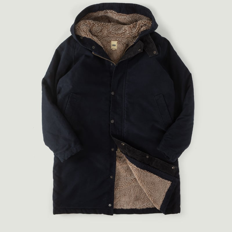 vignette flâneurs FOB FACTORY Parka F2450 Moleskin Navy