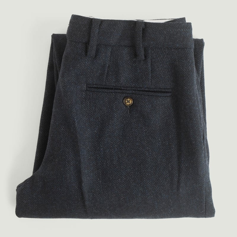 PORTUGUESE-FLANNEL-flaneurs-brown-chevron-wool-trousers