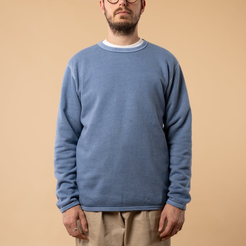 GOOD-ON walkers crew sweat - ajisai front view