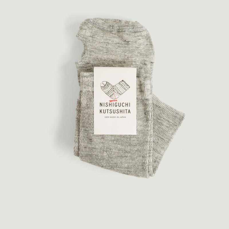 Nishiguchi Kutsushita Linen Arm Covers - Light Gray