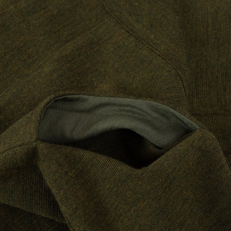doublure poche Le-Minor-x-Flâneurs-gilet-Milano-Noragi-vert-olive-chiné