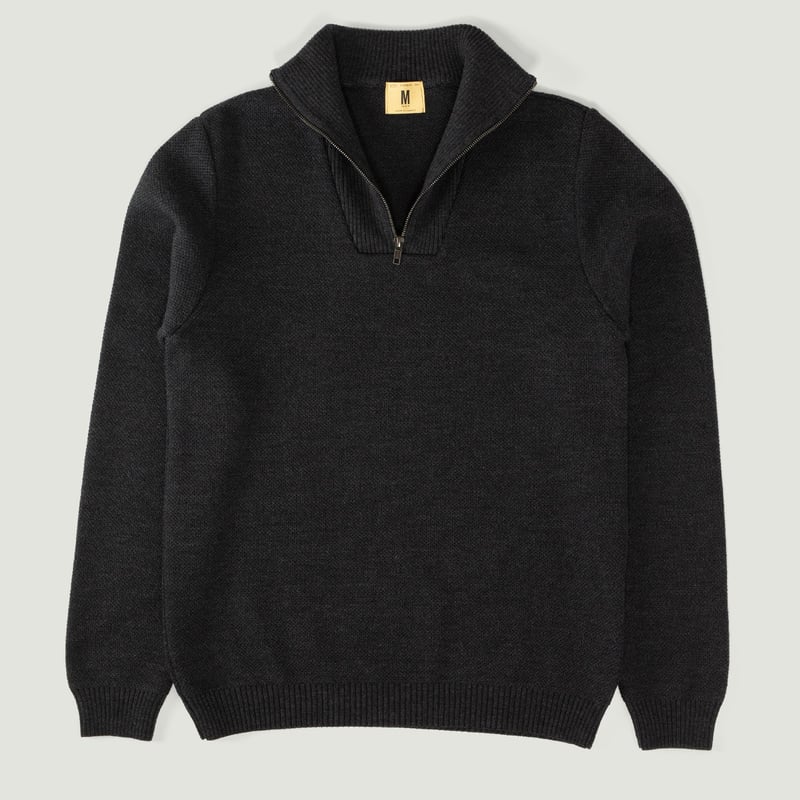 vignette - strollers - Turtleneck sweater - NITTO KNITWEAR - Youri anthracite