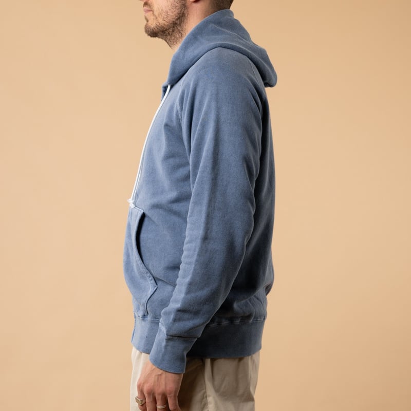 Good On Flâneurs - Raglan Zip Hood Sweat P-Ajisai Side