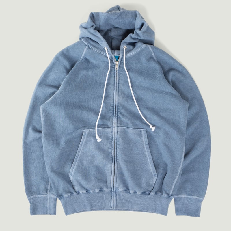 Raglan Zip Hood Sweatshirt - Ajisai Model