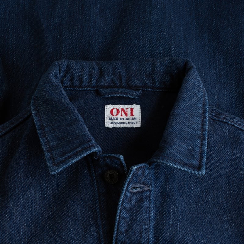 détail-1-ONI-DENIM-Veste-Indigo-Twill-Bio-Wash-Coverall