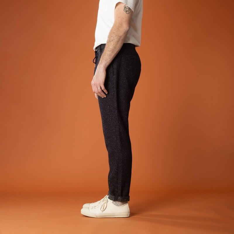 side-flâneurs-JAPAN-BLUE-JEANS-Tweed-Denim-Easy-Tapered-Pants