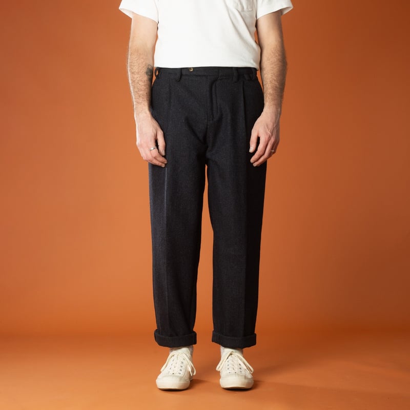 Front--Strollers-PORTUGUESE-FLANNEL-Wool-Herringbone-Trousers-Navy