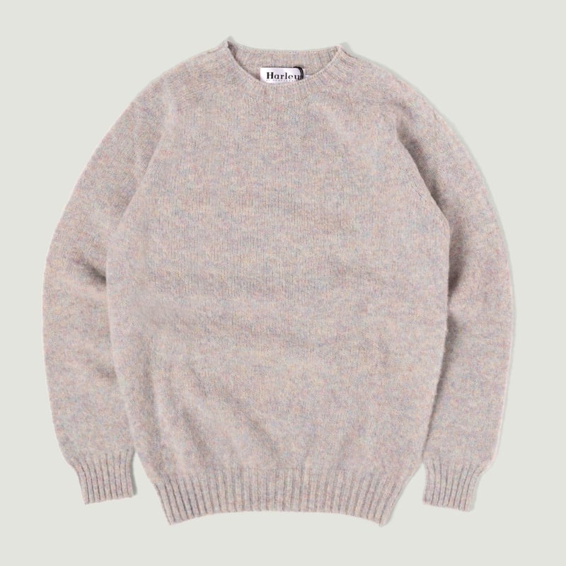 pull shaggy HARLEY OF SCOTLAND couleur gris ugie pearl