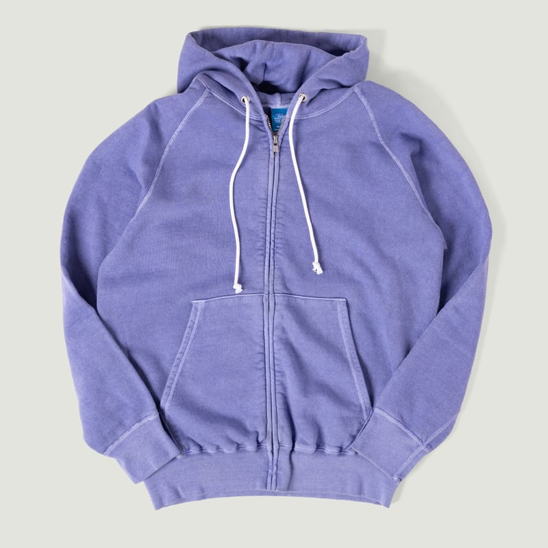 GOOD-ON Raglan Zip Hoodie Sweatshirt - Light Purple
