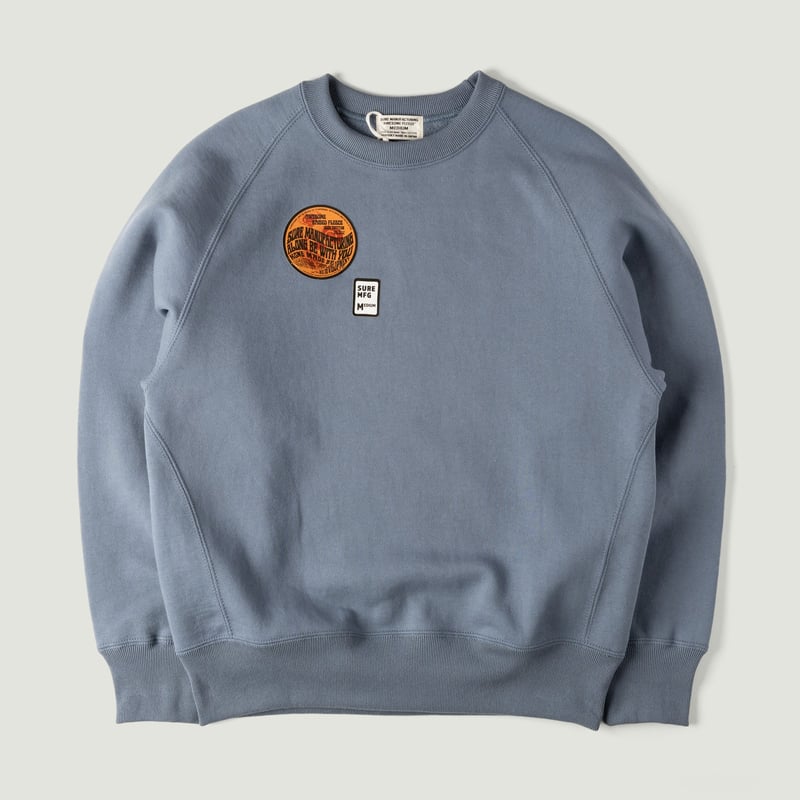 XX DEVELOPMENT / "SURE MFG" Awesome Crewneck Sweatshirt blue