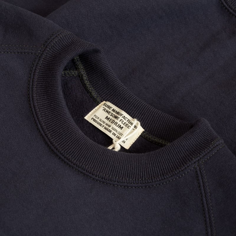 "SURE MFG" Awesome Crewneck Sweatshirt Navy