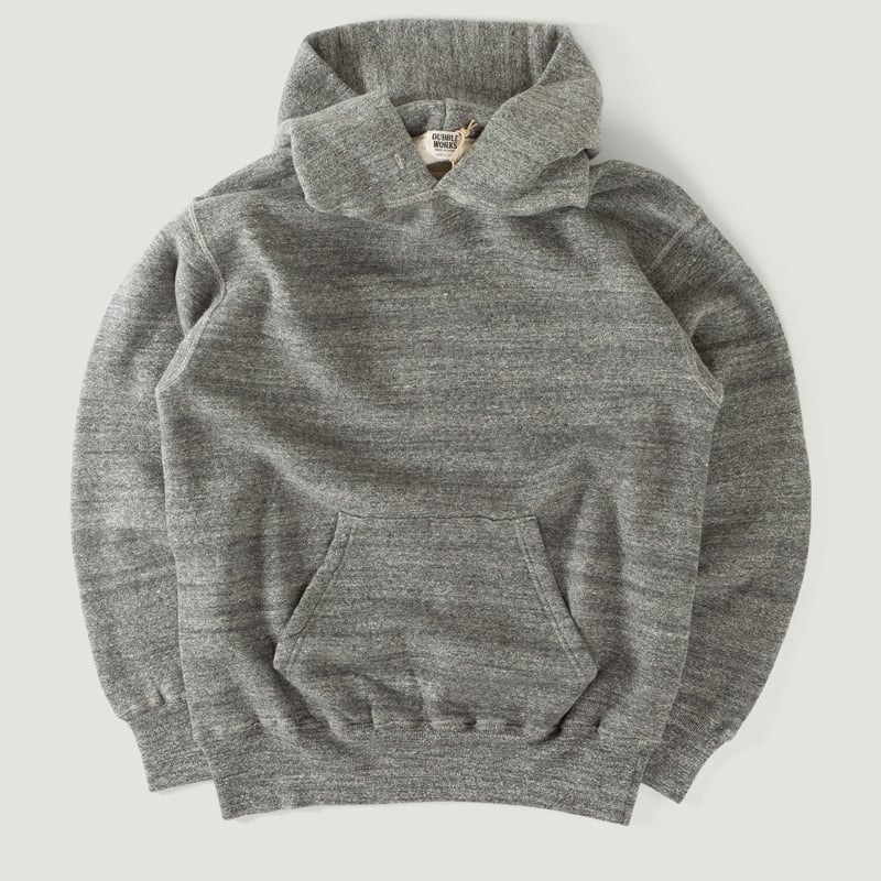 vignette flâneurs DUBBLE WORKS Loop Wheel Hoodie Heather Charcoal