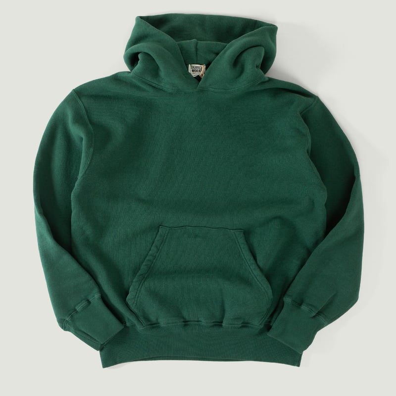 vignette-flâneurs-DUBBLE-WORKS-Sweatshirt-Capuche-Loop-Wheel-Hoodie-green