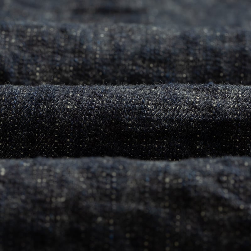 close up flâneurs-ONI-DENIM-17oz-Kasuri-902-high-rise-relax-tapered (5)