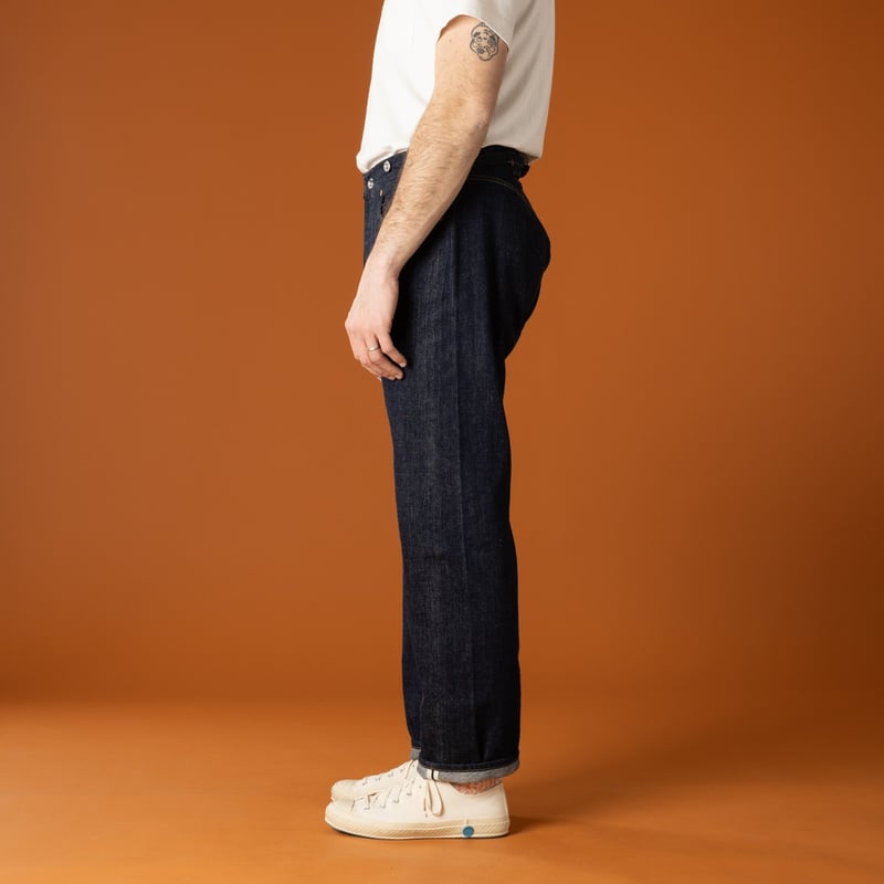 image worn side TCB No.2 Jeans Selvedge 1980 One Wash 11.4oz Selvedge