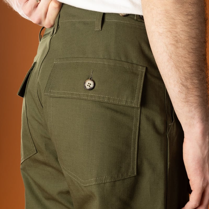 image back pocket flâneurs T107 Fatigue Pants