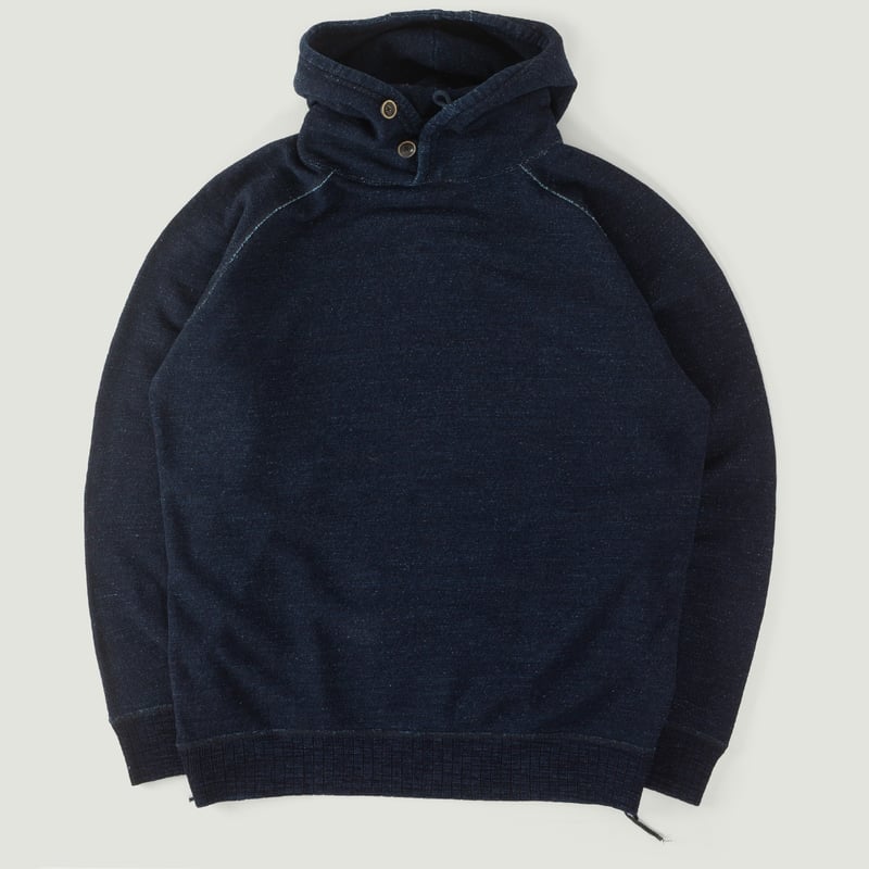 Vignette_PURE BLUE JAPAN / Knitted Slub Yarn Hoodie Indigo