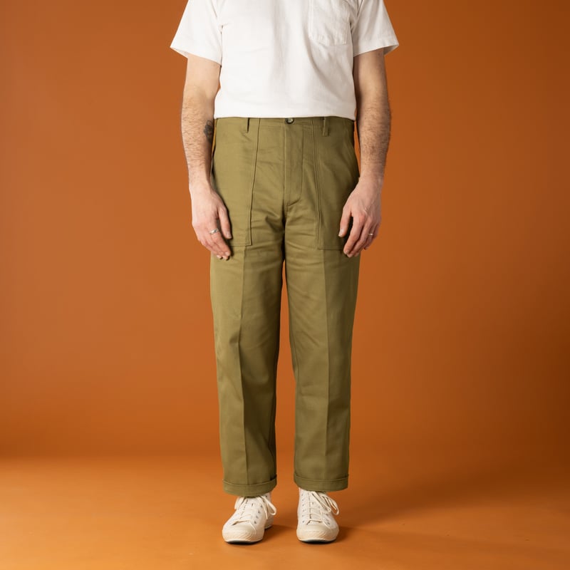 Image_INFORMALE / T107 Fatigue Pants Light Olive_de-face