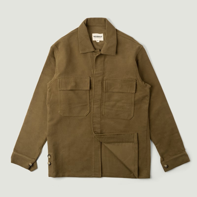 INFORMALE / WS50 Work Shirt Olive_Vignette