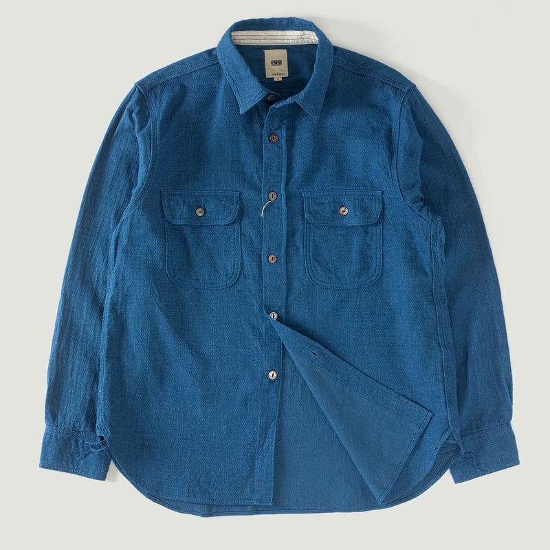 F3507 Indigo Panama Double Gauze Blue