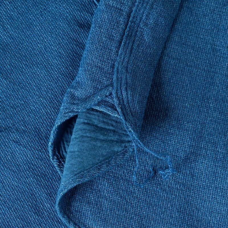 F3507 Indigo Panama Double Gauze Blue