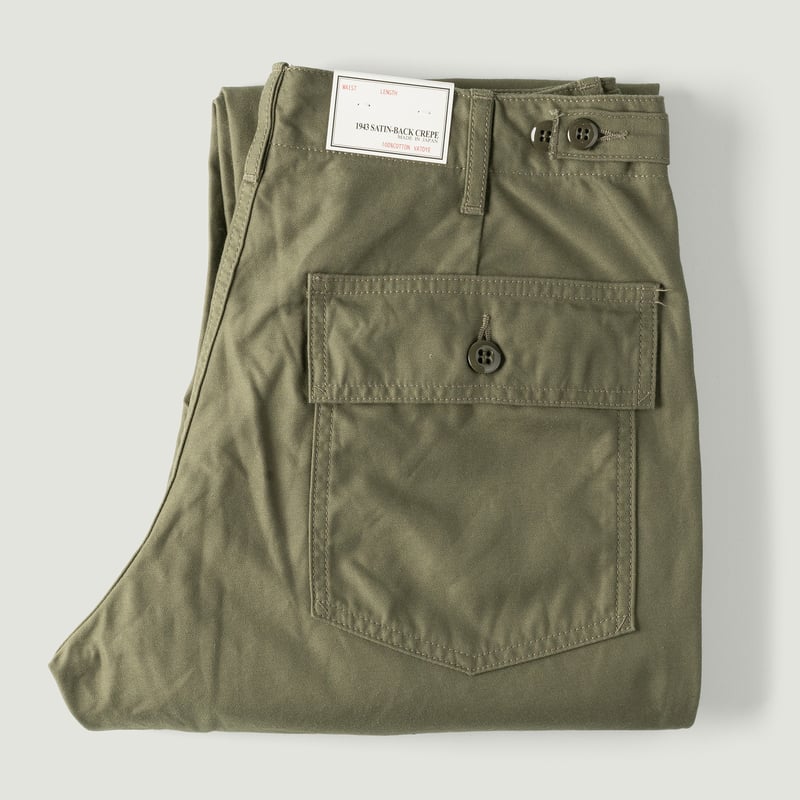 Image_Flâneurs_FOB FACTORY_F0431 Baker Pants Olive_Vignette