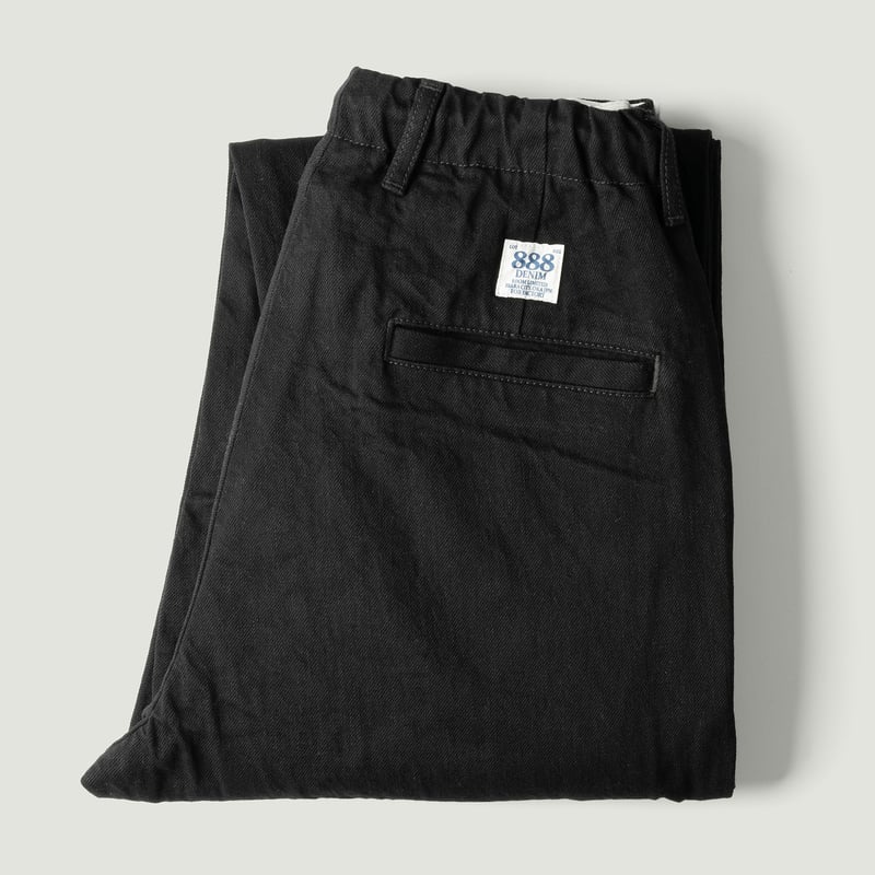 Image_Flâneurs_FOB FACTORY_F0508 Denim Track Pants Black_Vignette