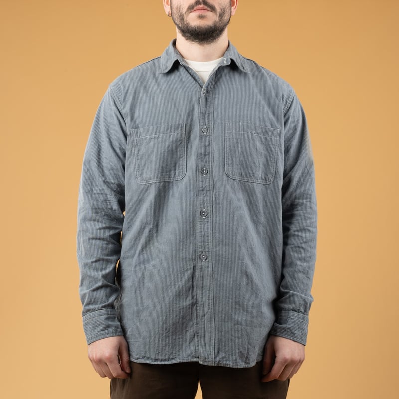 Image of flâneurs detailing the WAREHOUSE & CO vintage SS25 shirt from the front