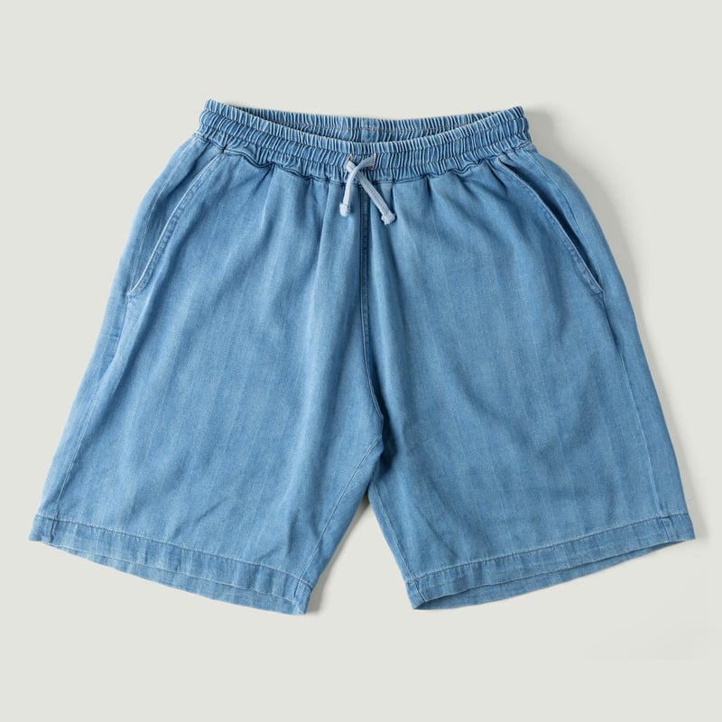 Image_Flâneurs_UNIVERSAL WORKS / Simple Short Herringbone Washed Indigo_Vignette