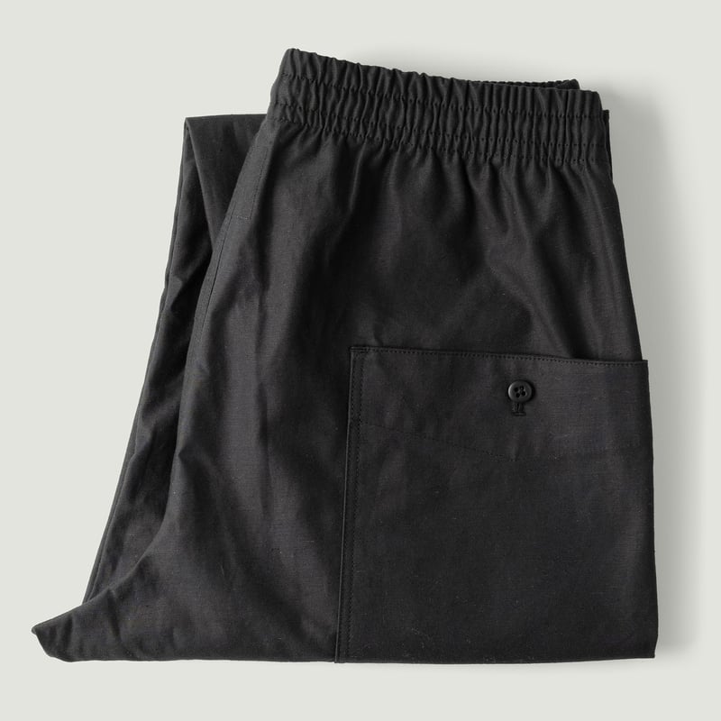 Image_Flâneurs_JACKMAN_Back Nep Umps Pants Black_Vignette