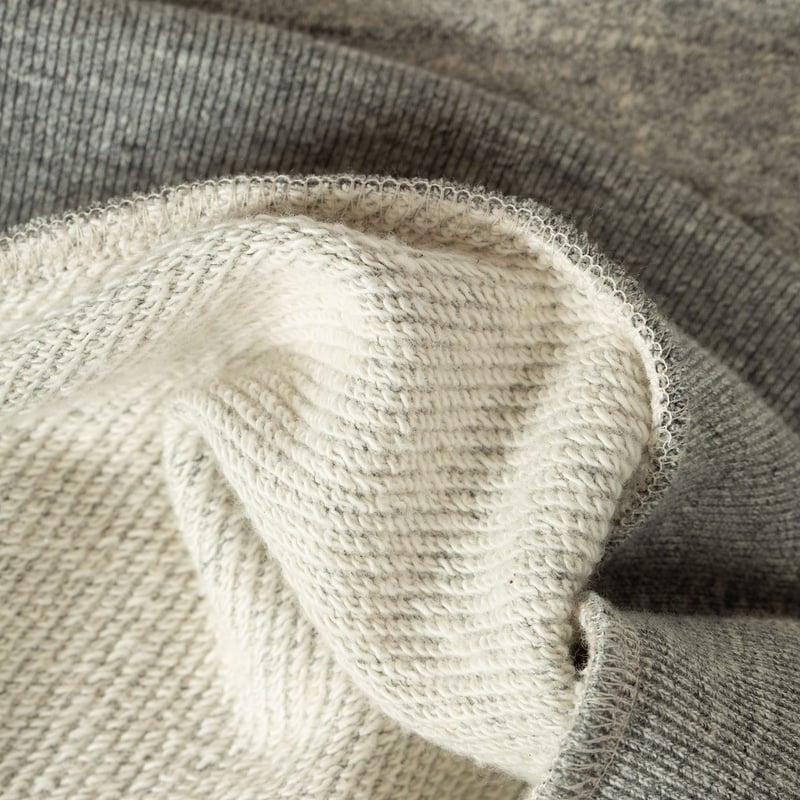 image détail inside flâneurs JACKMAN  GG Sweat Half-Zip Heather Gray